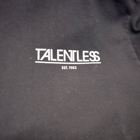 Size small black talentless hoodie - Picture 2 of 4